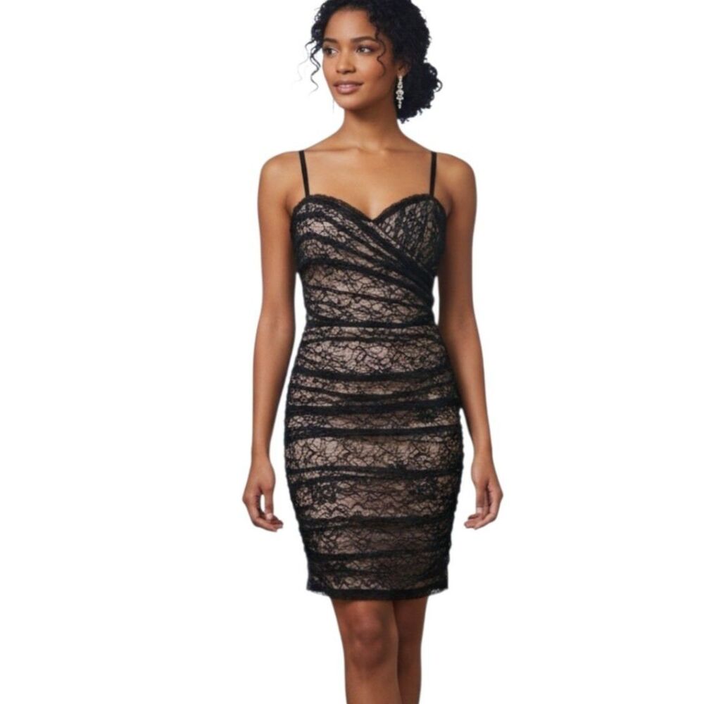 Max And Cleo Whimsigoth Lace Fairy Grunge Mini Dress Womens Size 10 Black Hoco